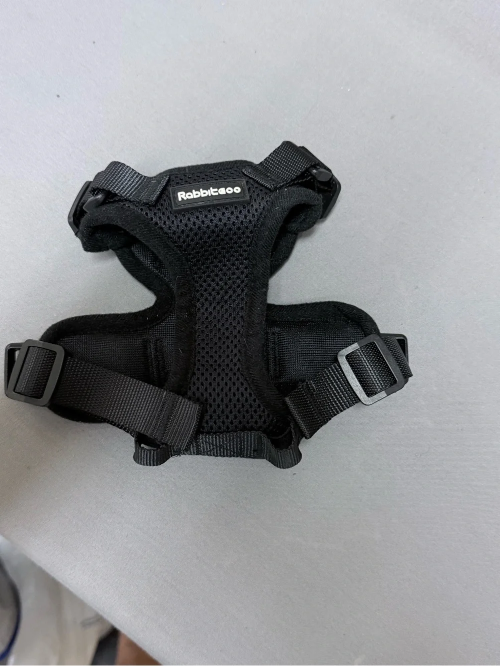 Rabbitgoo Black Dog Harness Vest – Breathable No-Pull Harness